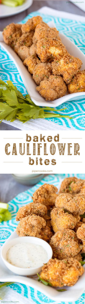 Baked Cauliflower Bites, a.k.a. Cauliflower Wings Recipe by PiperCooks