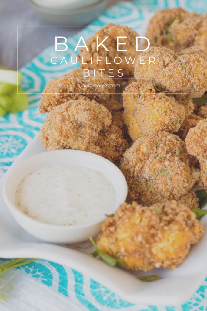 Baked Cauliflower Bites, a.k.a. Cauliflower Wings Recipe by Pipercooks