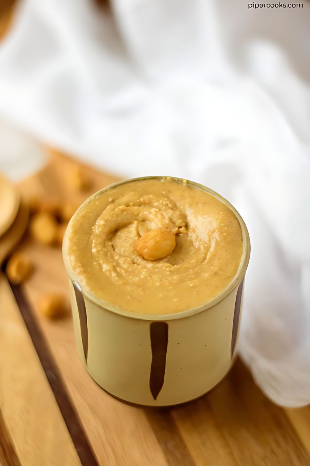 Honey Roasted Peanut Butter in a cup.