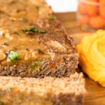 Turkey Meatloaf with Mushroom and Onion Gravy