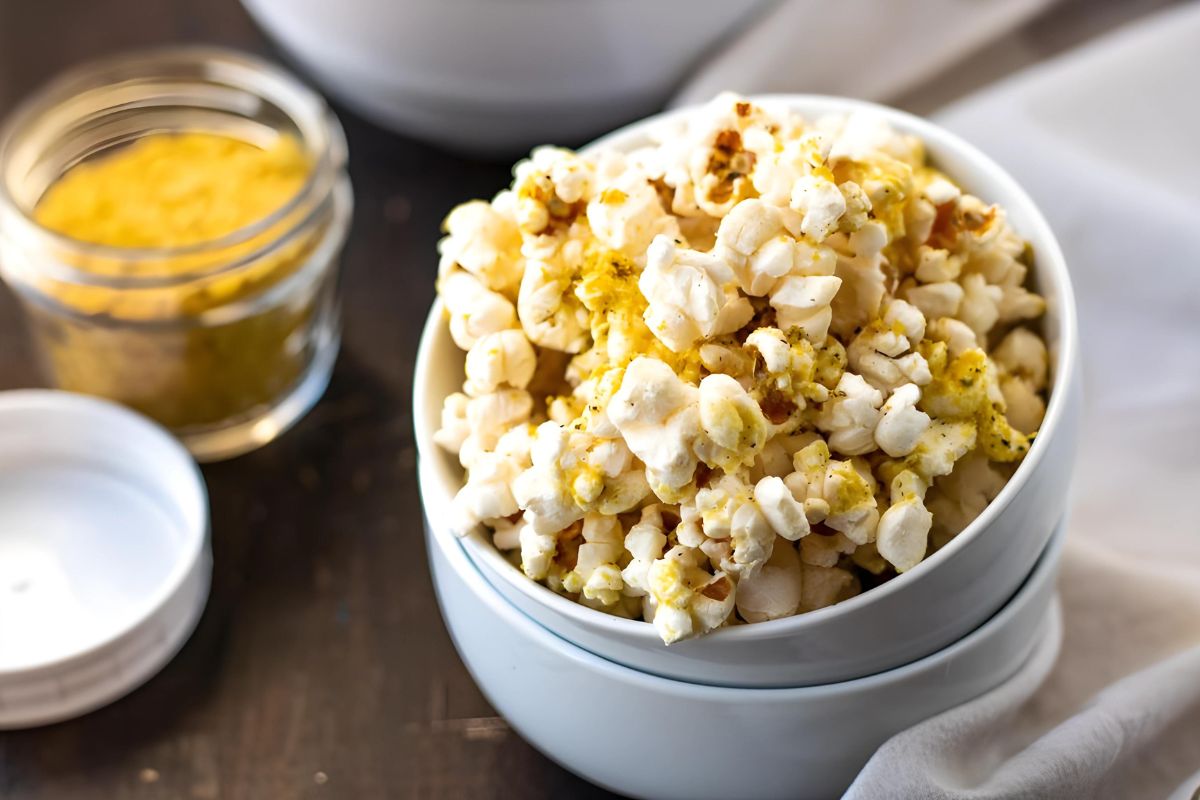 Stove top Popcorn with Nutritional Yeast - PiperCooks