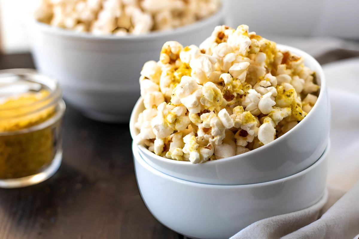 Stovetop Popcorn with Nutritional Yeast - PiperCooks