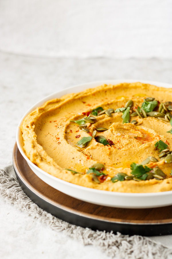 Roasted Sweet Potato and Garlic Hummus | Pipercooks