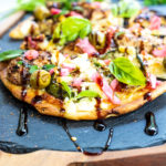 Mediterranean Naan Bread Pizza | PiperCooks