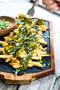Palak Paneer Loaded French Fries