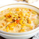 Spicy Peanut Soup with Sweet Potato + Corn | PiperCooks