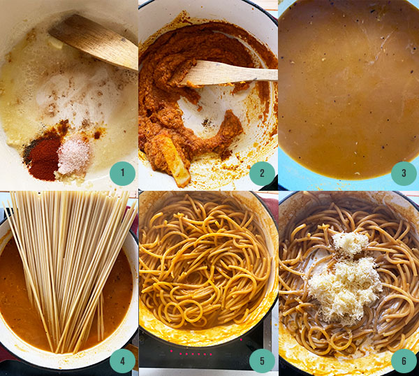One-Pot Chipotle Pumpkin Pasta Process Photos