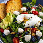 Breakfast Salad with Poached Eggs