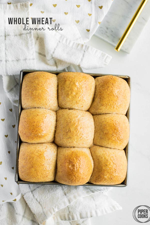 Whole Wheat Dinner Rolls Pin Image