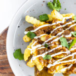 french fries with curry sauce