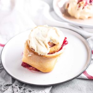Cranberry Sweet Rolls on a plate