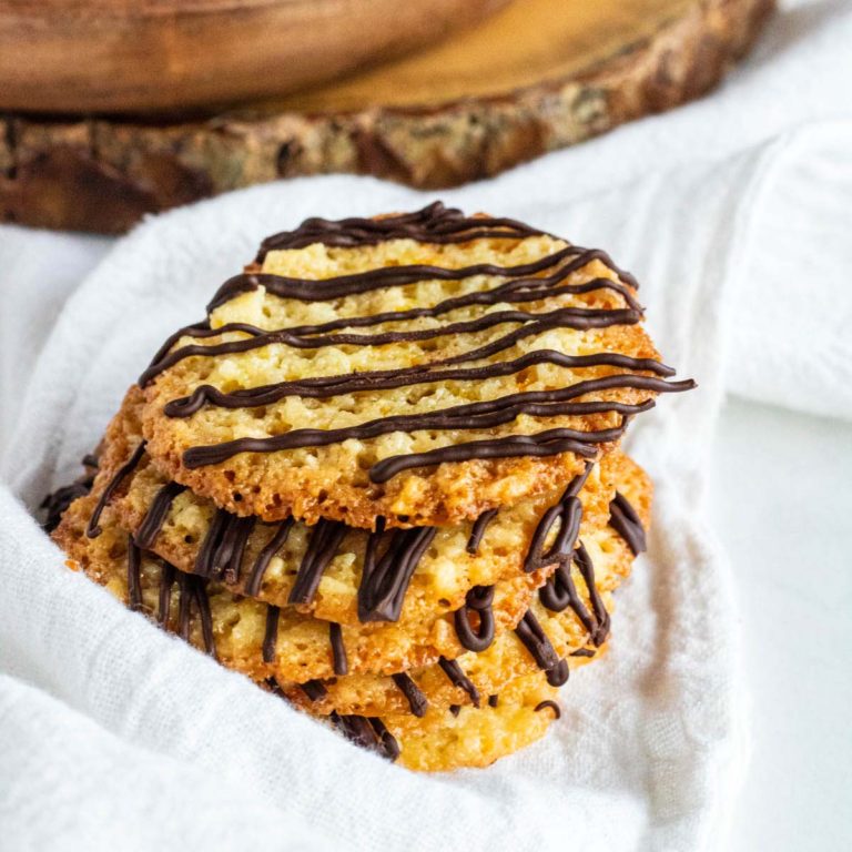 florentine cookies stacked