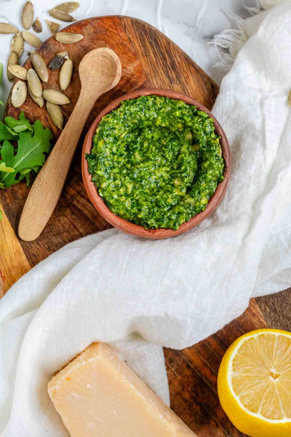 Pesto with Pumpkin Seeds - Piper Cooks