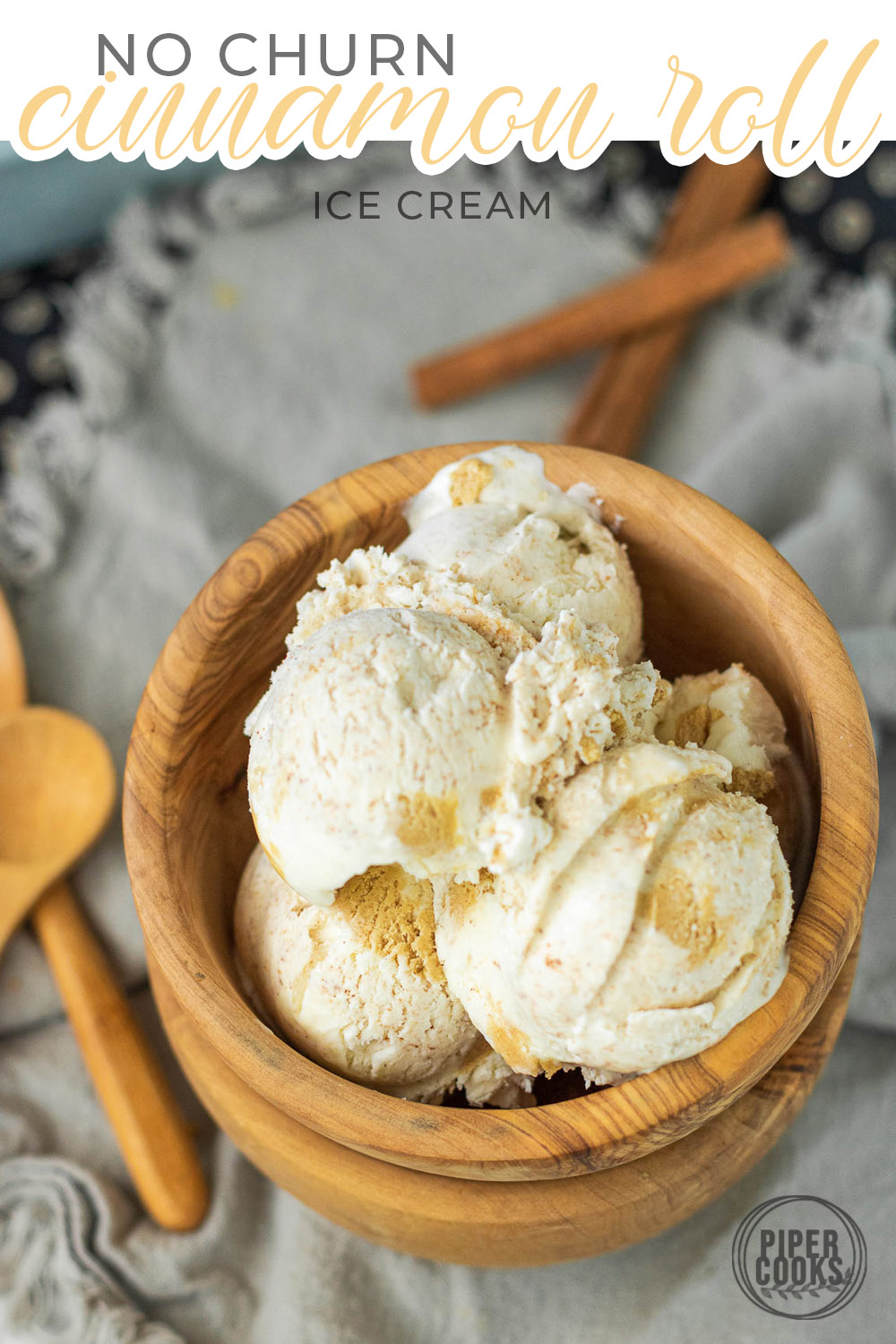 Cinnamon Roll Ice Cream Piper Cooks