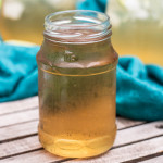 simple syrup in a jar