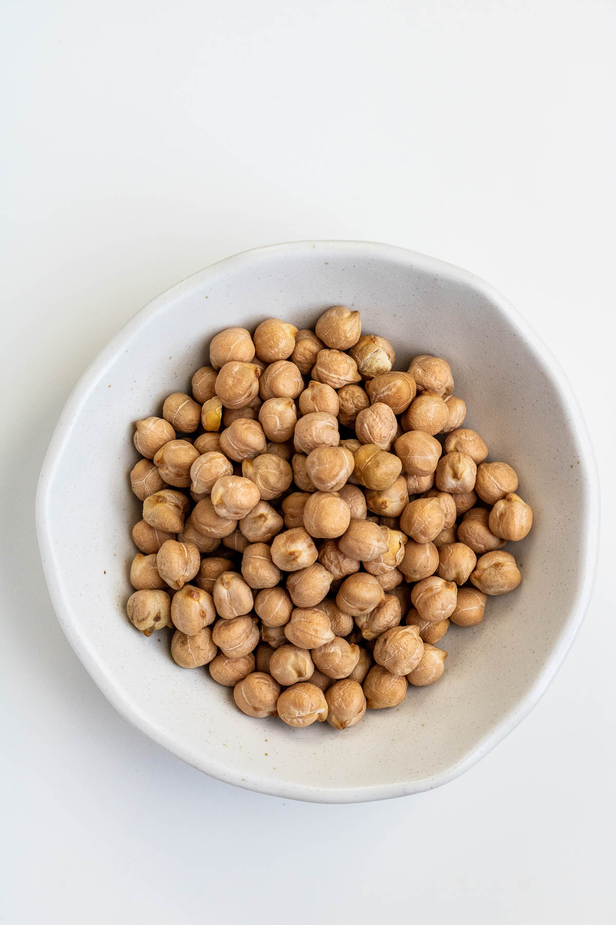 dried chickpeas in a bowl.