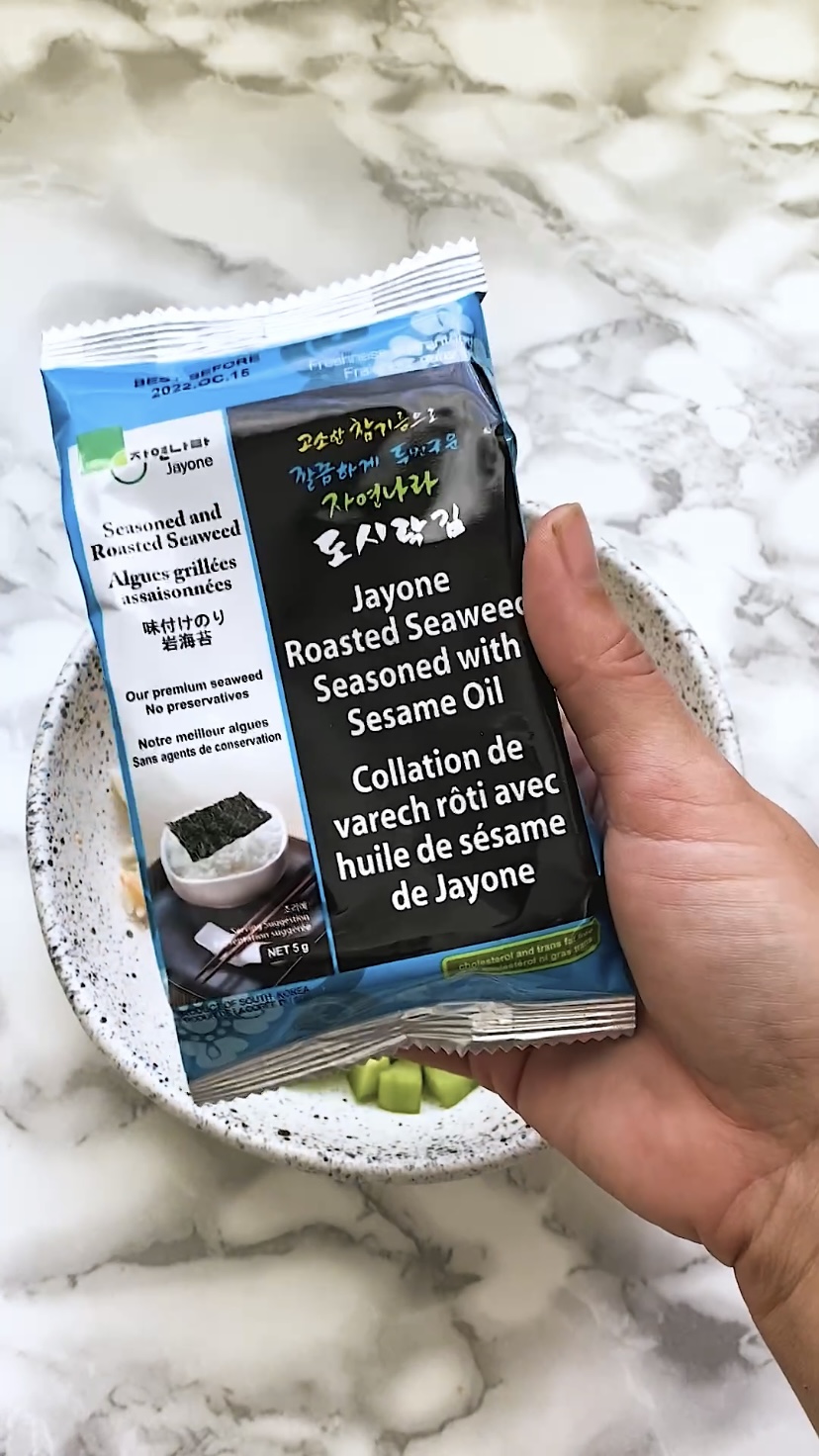 A package of nori snack sheets.