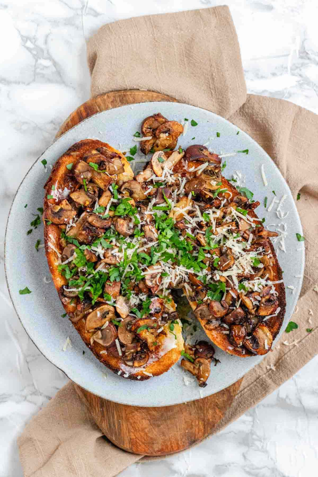 Fall Musroom Toast Mushroom Toast Recipe with Rosemary and Garlic - Piper Cooks