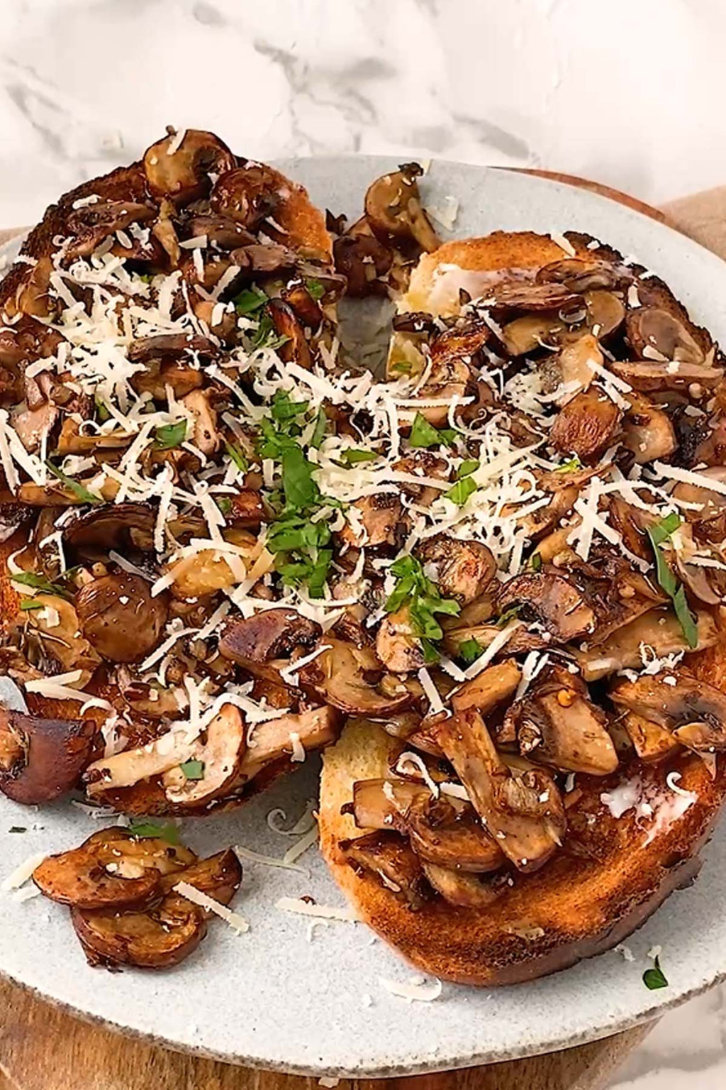 Fall Musroom Toast Mushroom Toast Recipe with Rosemary and Garlic - Piper Cooks