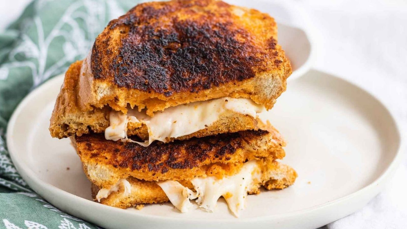 A sandwich on a plate.