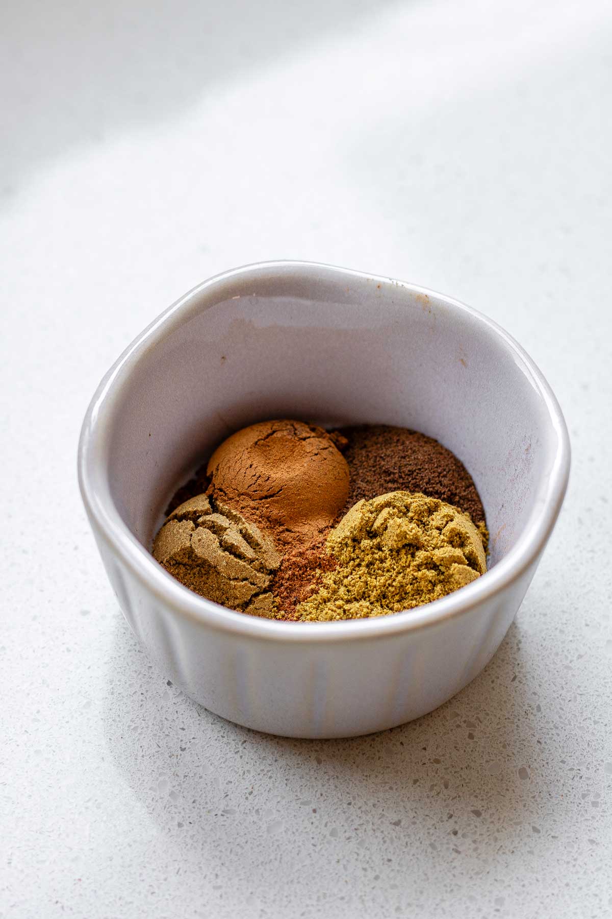 A bowl with spices.