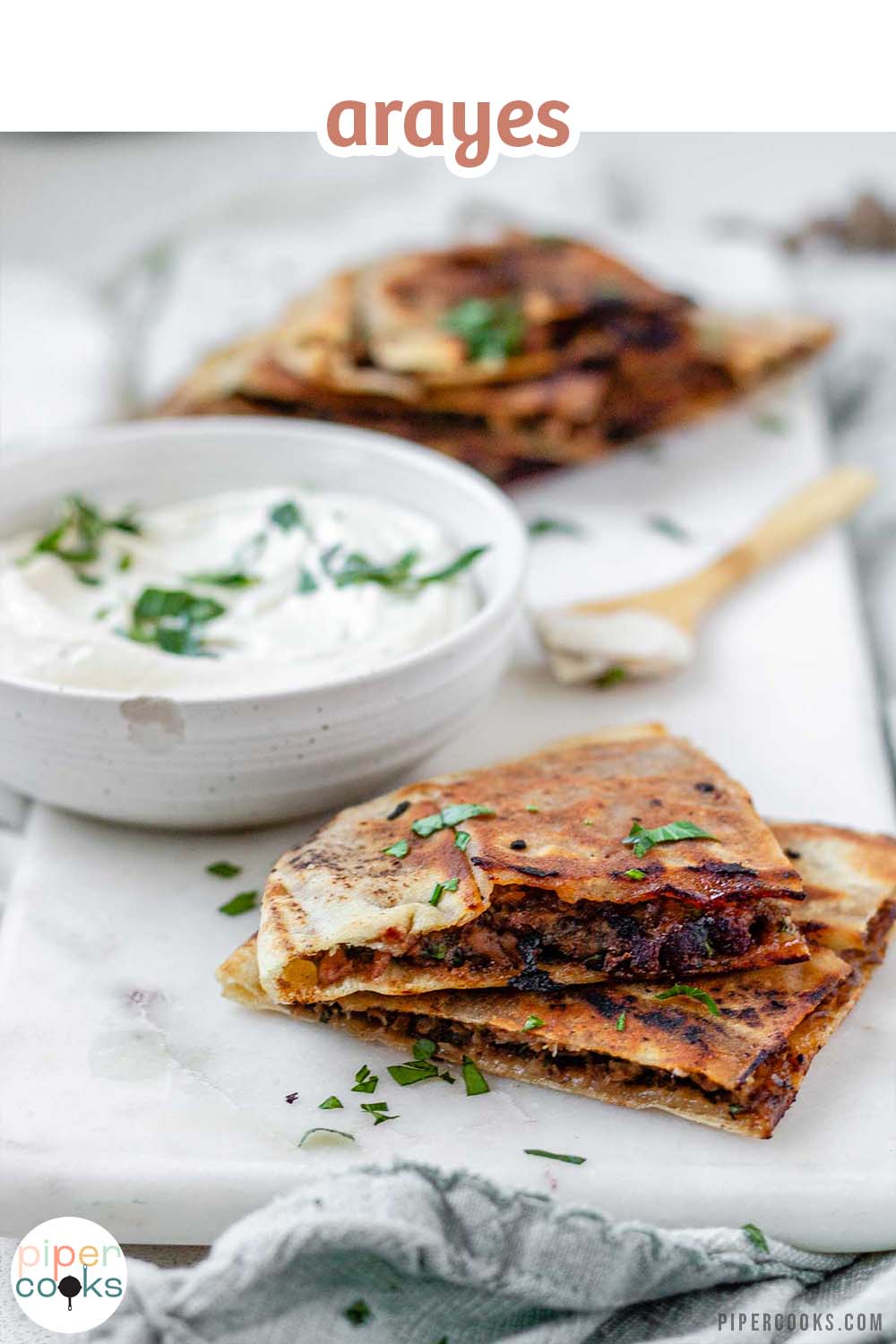 Arayes - Piper Cooks