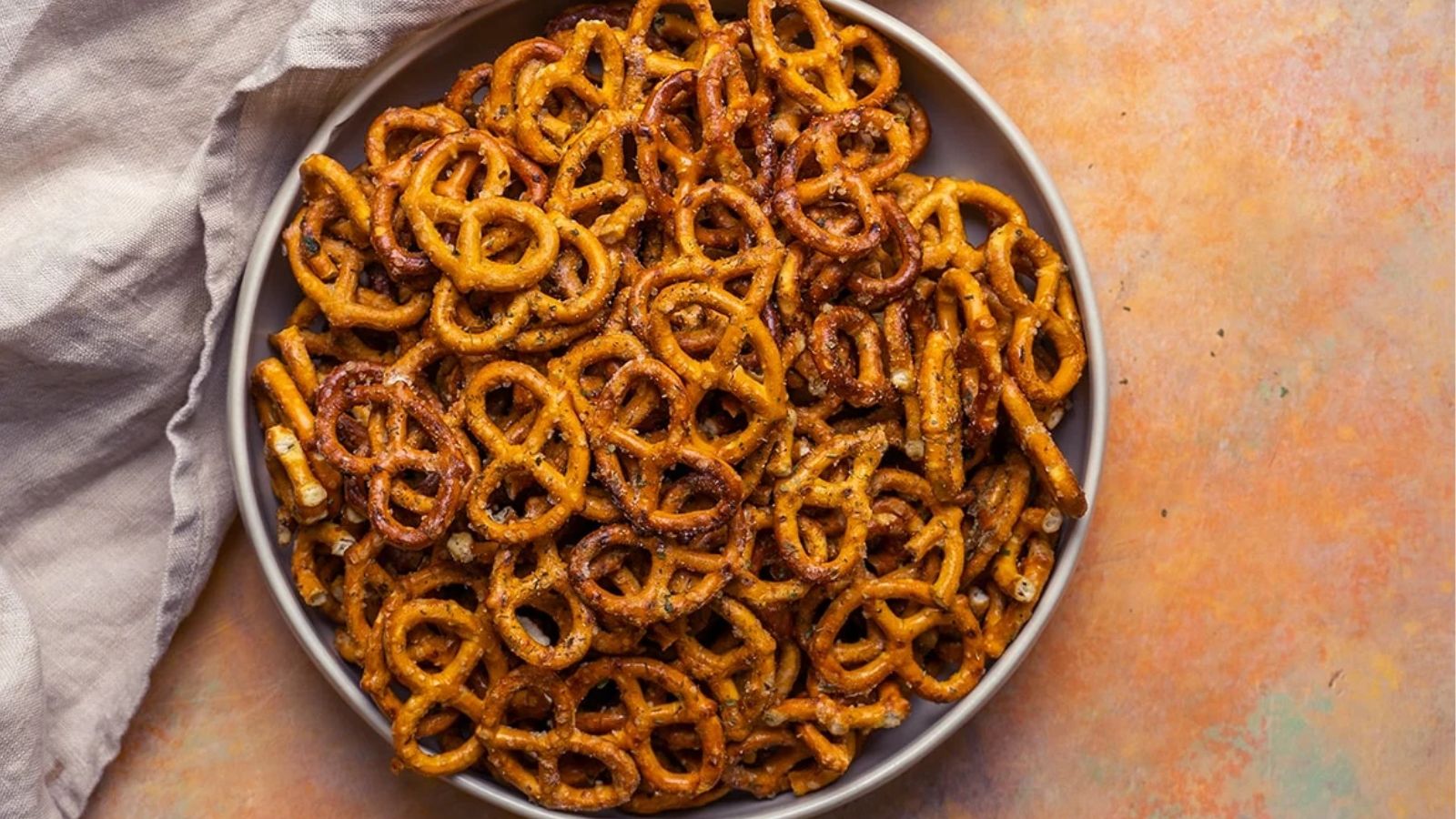 Pretzels in a bowl.